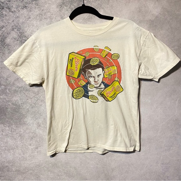 Netflix STRANGER THINGS T-Shirt Men Medium Eleven Homestyle Waffles Bloody Nose - Picture 1 of 11